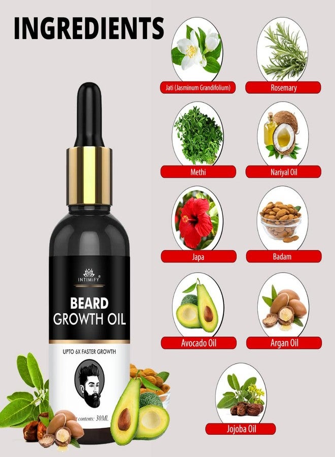 INTIMIFY زيت إنتيميفاي للحية لنمو أسرع، نمو الشارب، نمو سريع للرجال، لحية ناعمة وخشنة - Image 5